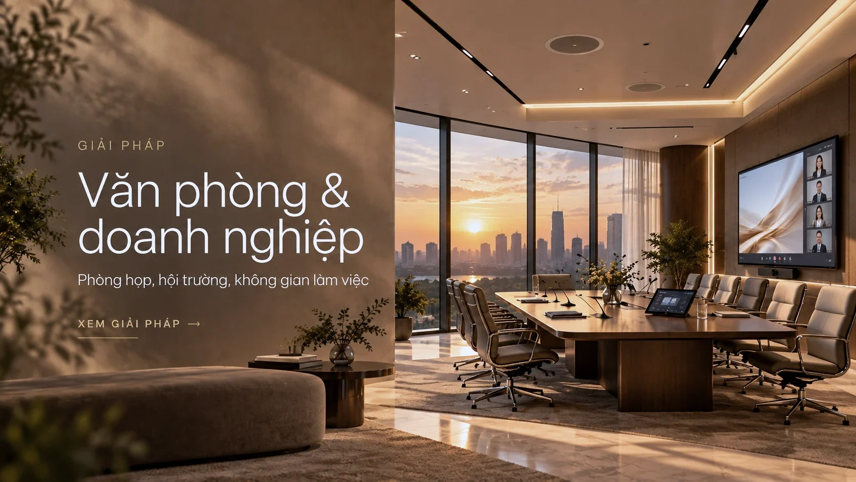 Giải pháp Ecler cho văn phòng & doanh nghiệp — Phòng họp, hội trường, không gian làm việc